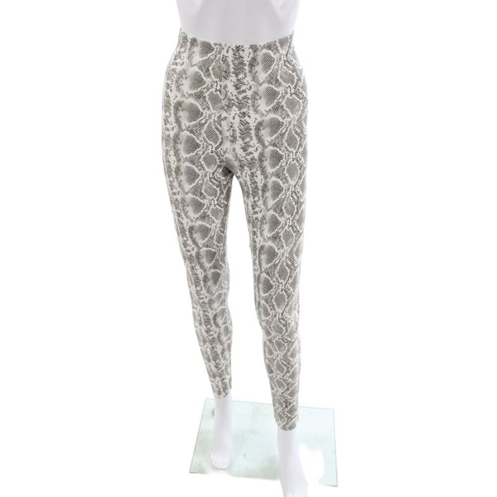 Commando Women Ankle Gray Animal Print Leggings 68% Polyurethane Size S